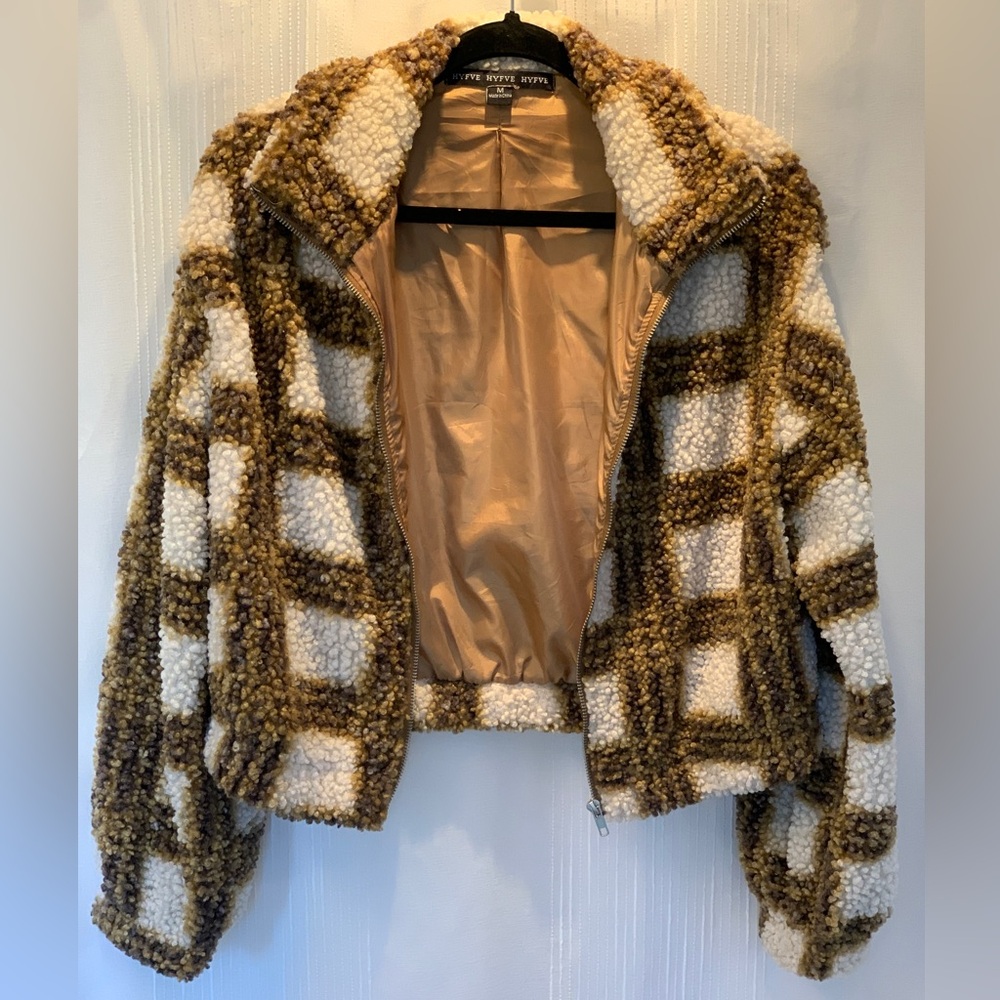 Checkered Teddy Jacket